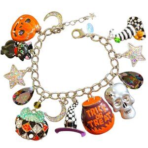 Kirks Folly Couture Halloween Charm Bracelet Limited Edition, New, Signed 👻
